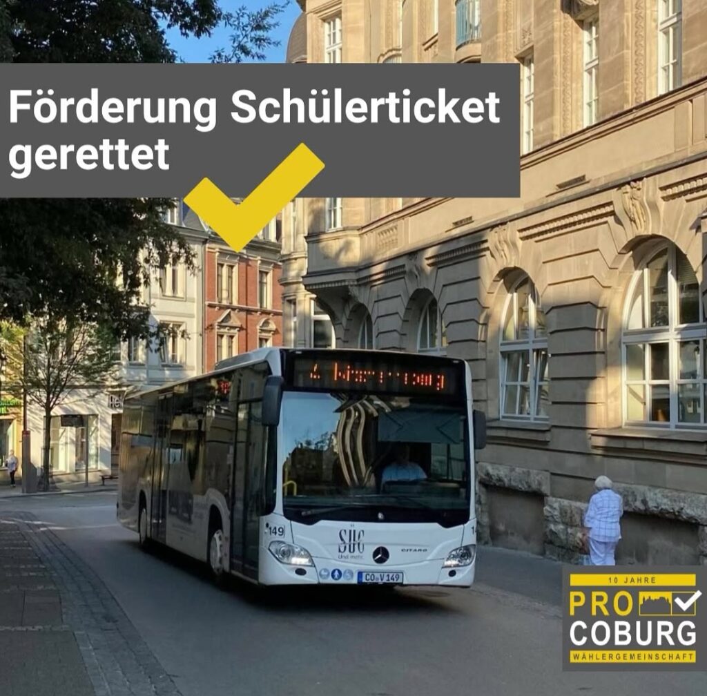 Förderung Schülerticket gerettet!